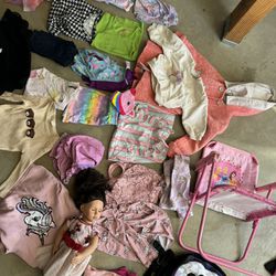 Toddler Girl Clothes , Chair And Our Generation Doll Everything 5$ Size 1-3 Years Old 