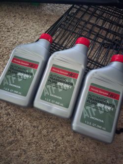 Honda Genuine ATF DW-1 Transmission Fluid 3-Pack