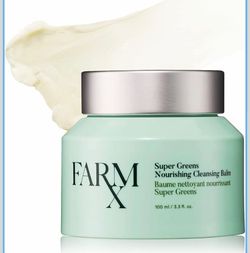 Super Greens Nourishing Cleansing Balm makeup remover Natural Ingredients Cleanse Skin, Remove Dirt, Debris & Makeup, hydrating for sensitive skin (10