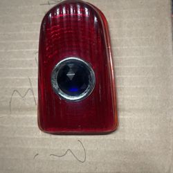 49 50 Chevy Passenger Car Rear Blue Dot Tail Light Lamp Lens