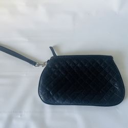 WILSON GENUINE Black m LEATHER Womens Clutch Wallet