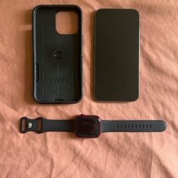 Deep Purple iPhone 14 Pro Max 256GB & Apple Watch Bundle