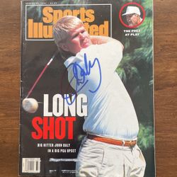 John Daly Autographed 1991 Sports Illustrated Magazine