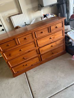 Solid wood dresser