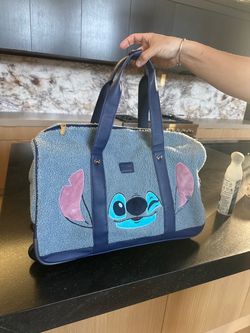 Disney Stitch Sherpa Duffle Bag