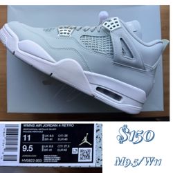 Air Jordan 4 Retro Seafoam  Men’s 9.5 / Woman’s 11