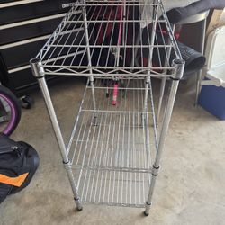3 Tier Wire Utility Shelving Unit, 23Lx13Wx21H