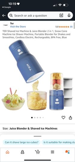 Ice Cream Shaver And Blender 