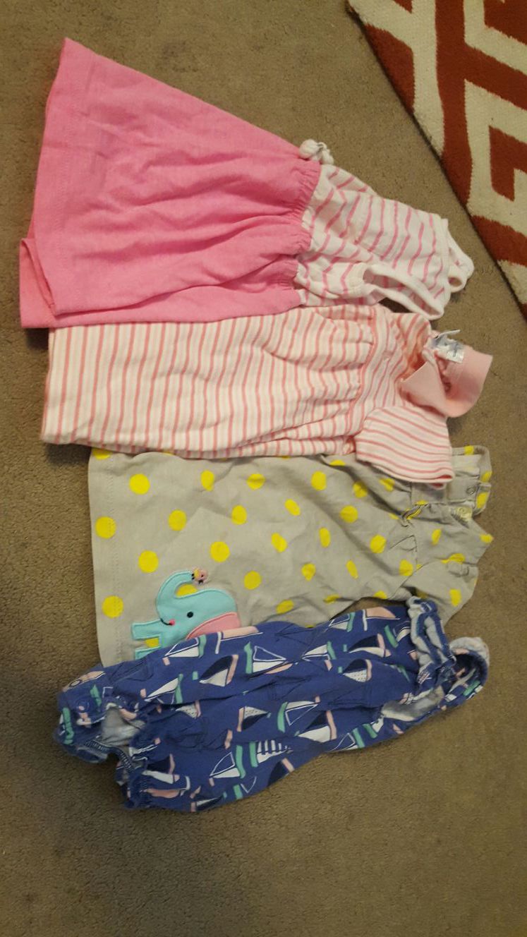 9 month dress and romper lot