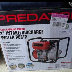 BRAND NEW Predator 212cc Water Pump - Never Opened! 