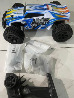 1:10 Large High Speed Remote Control Car with LED Shell Lights, 48+ KM/H, 4WD