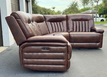 Sofa/Couch Sectional - Electric Recliners - Brown - Delivery Available 🚛