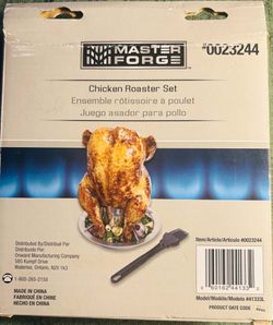 Brand New Master Forge Chicken Roaster Set with Silicone Brush