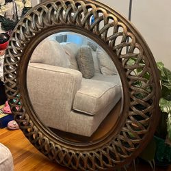 Basset round mirror