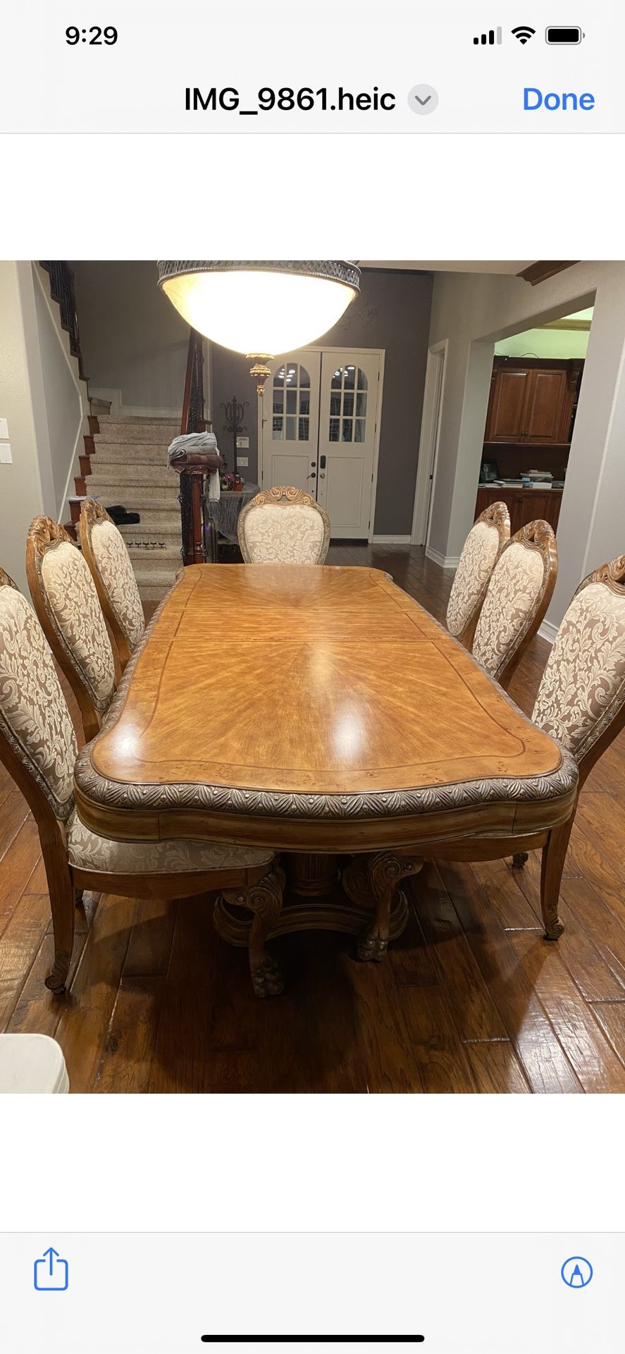 Aico Dining room Table, Chairs, Buffet