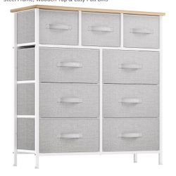 Drawer Dresser, Fabric Storage