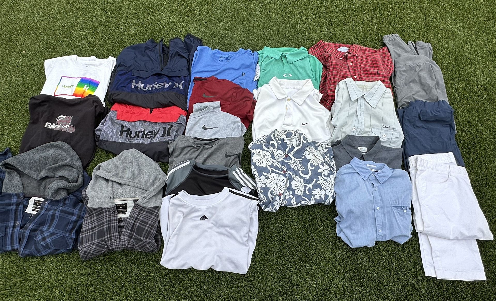 Large Men’s Clothing Lot Nike Hurley Quiksilver Polo Mostly Size Large It’s Available