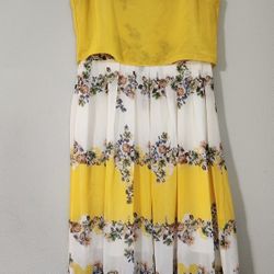 Yellow Floral Dress