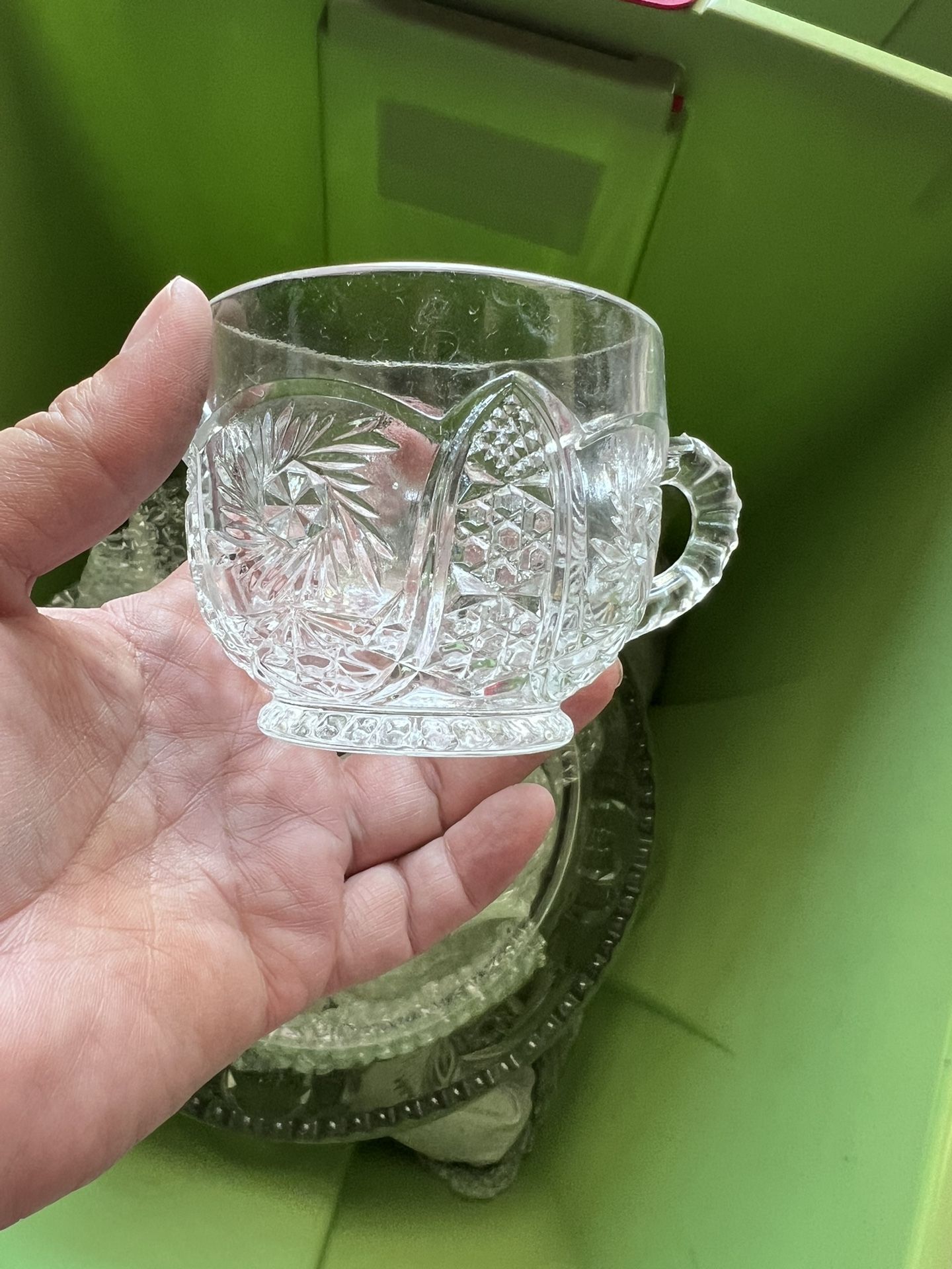 Two Vintage Punchbowl Sets