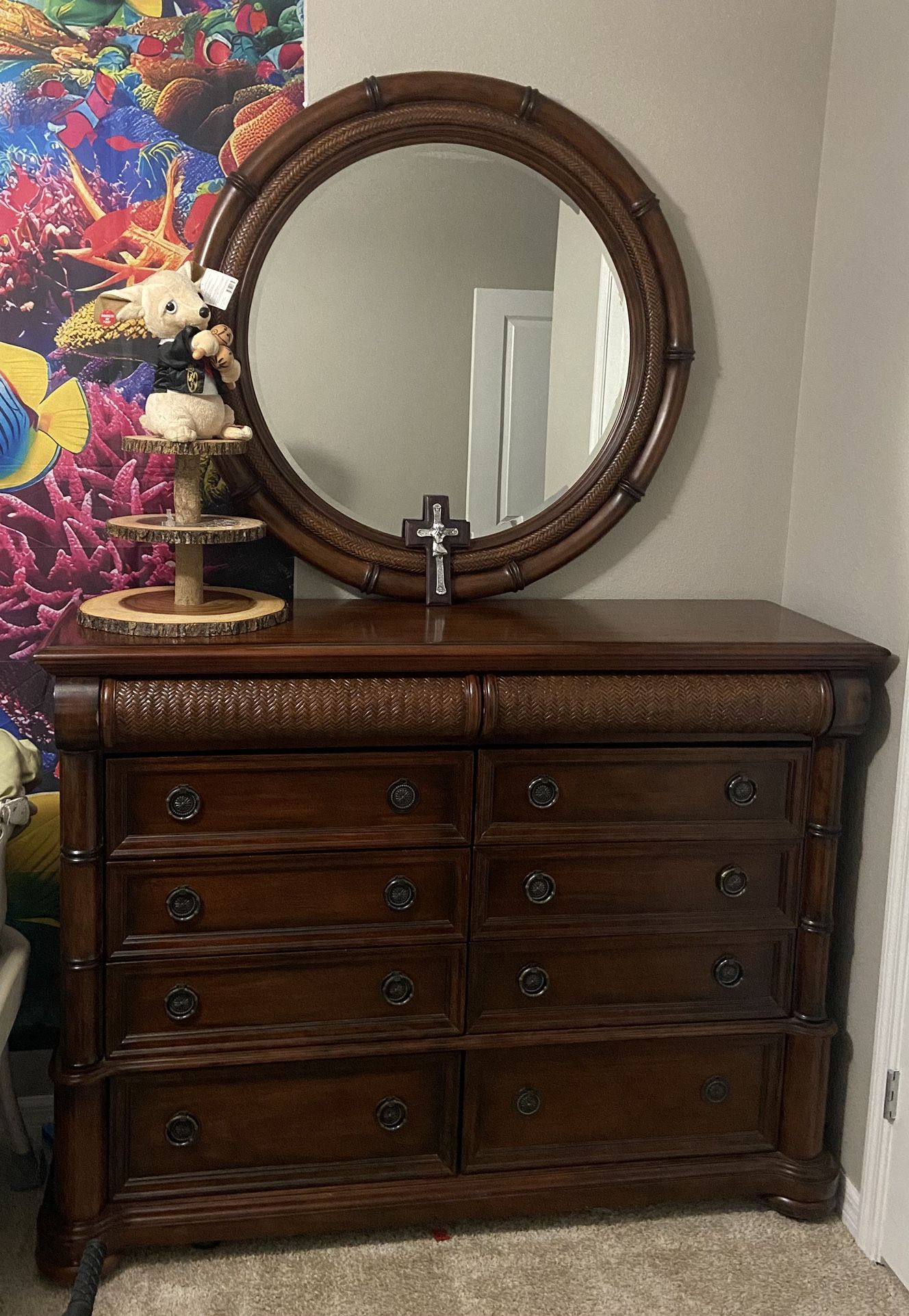 RTG Cindy Crawford Collection Dresser And Mirror
