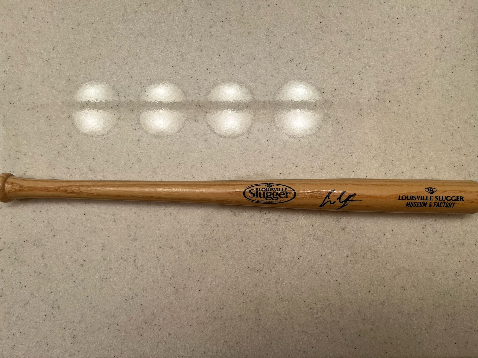 Andrew Vaughn Signed Louisville Slugger Mini Bat