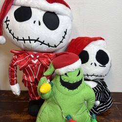 Jack Skellington Santa Nightmare Before Christmas 21” Holiday Porch Greeter 