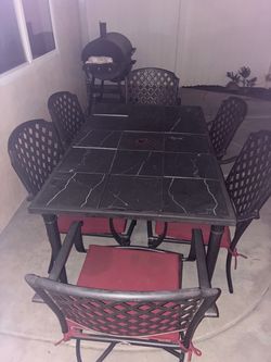 Patio Dining Table and Chair Set