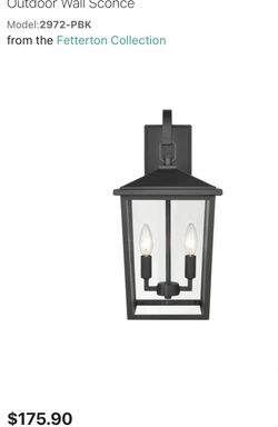 Millennium Lighting Fetterton 2 Light 18" Tall Outdoor Wall Sconce