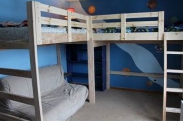 Double loft bed
