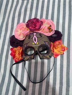 Day of the Dead flower mask