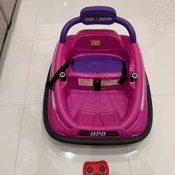 Bumper Car, 12V Electric Kids-Bumper Car Ride Toys with Remote and Music Function