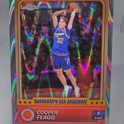 2024 Cooper Flagg Topps Chrome SILVER WAVE  Refractor 