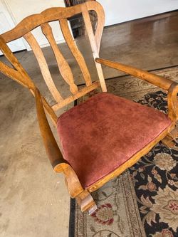 Beautiful stately wooden side chair