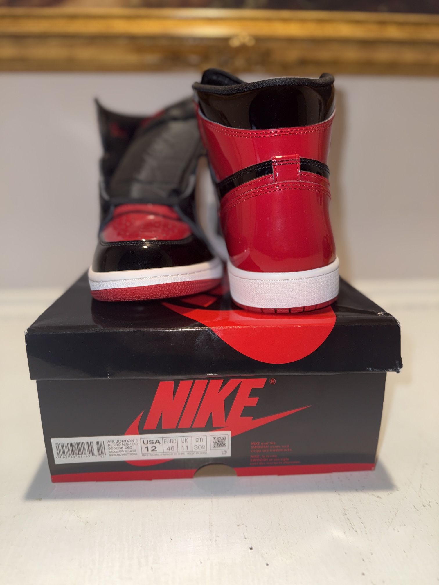Patent Bred Jordan 1