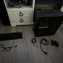 Computer and New Mouse and New Keyboard