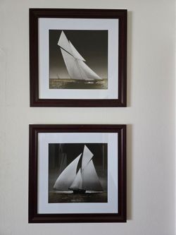 Sailing J Boat Matted Prints