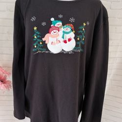Covington Sport Snowman Shirt Size L