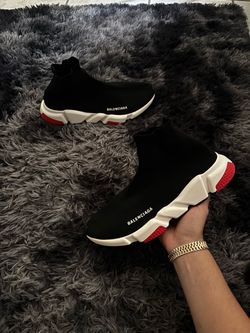 Balenciaga Speed Trainer Sneakers Black Red