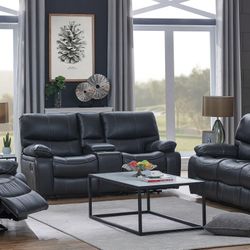 Florence Gray 3Pc Recliner Set