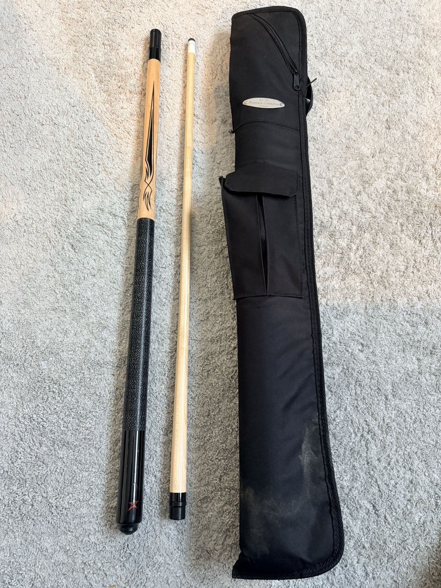 McDermott Pool Cue (2-piece) + Carry Case