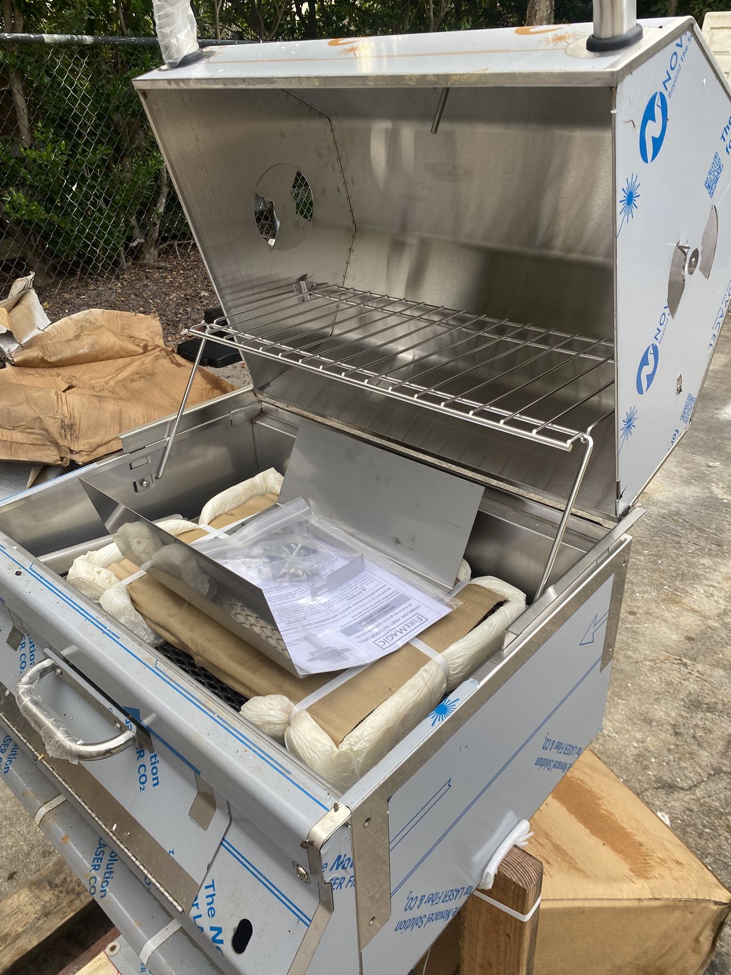 Brand New FireMagic Patio Post Charcoal Grill