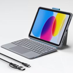 Wireless Keyboard Case for iPad 10th Generation