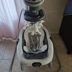 Baby swing and rocker