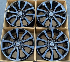 20” Range Rover Sport factory wheels rims gloss black new HSE