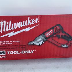 Milwaukee M18 18-Volt Lithium-Ion Cordless 18-Gauge Double Cut Metal Shear (Tool-Only)