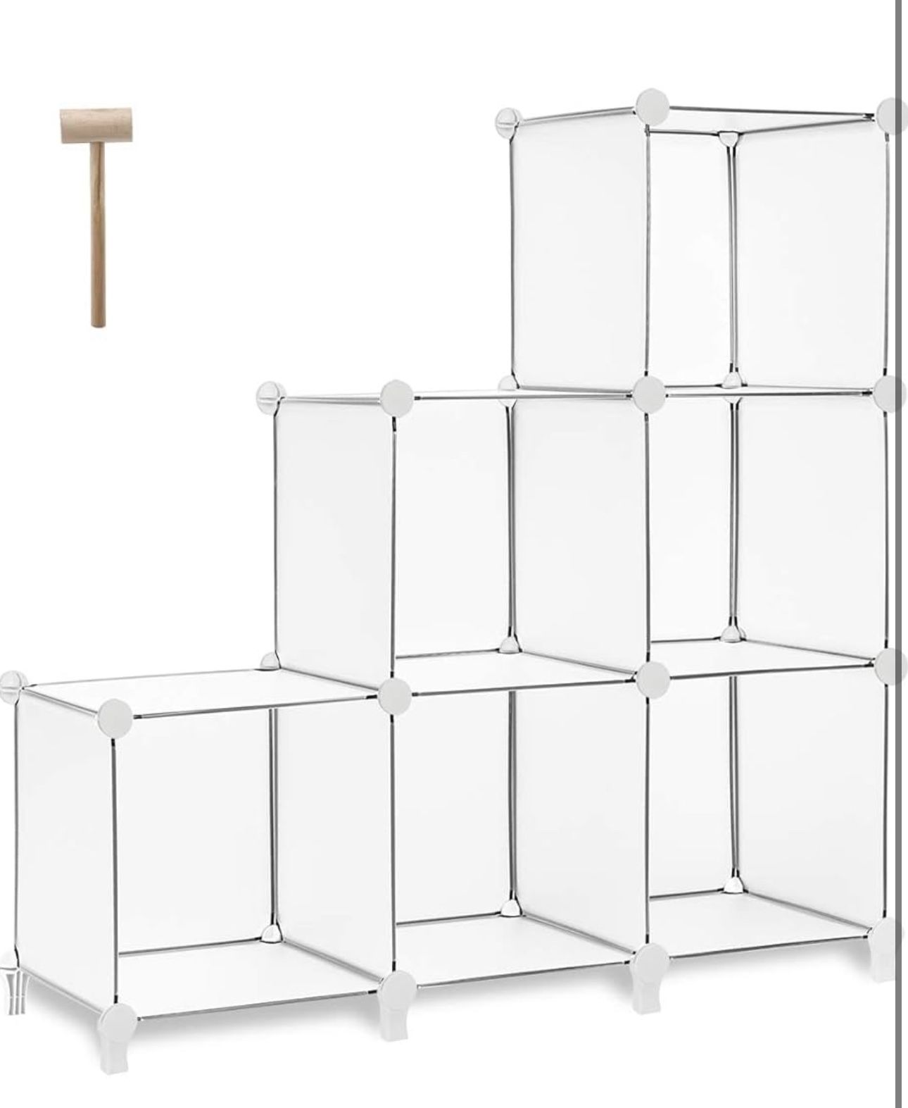 TomCare Cube Storage 6-Cube Bookshelf Closet Organizer Storage