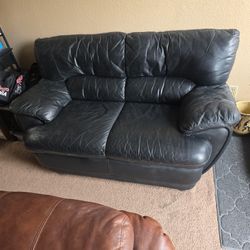 Black Leather Couch