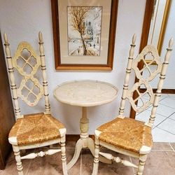 Vintage Thomasville Bistro Set Chairs Table Country Farmhouse 