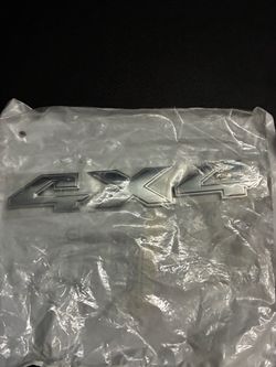 4X4 Chrome Emblem Badge