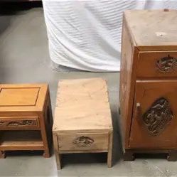 Vintage  Chinese Carved Camphor Wood Furniture 